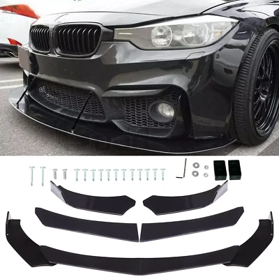 For 3 Series 335i 328i 325i F30 F31 Front Bumper Lip/ Splitter Chin Spoiler ABS Foto 1 de 4