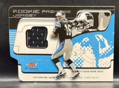 2001 Fleer Focus Rookie Premiere Jersey #RPCW Chris Weinke - Image 1 of 2