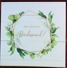 “Will You Be My Bridesmaid” Magnetic Closure Wedding Gift Box w/card Lot of 4