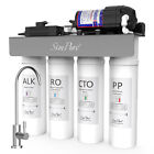 WP2-400 GPD 8-stufig UV Umkehrosmose tanklos alkalisch pH + Wasserfiltersystem