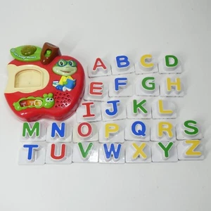 Leap Frog Fridge Phonics Tad's Apple Alphabet Magnets Complete Set TESTED WORKS - Picture 1 of 8