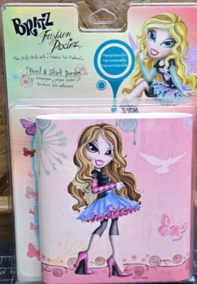 Bratz Fashion Pixiez Peel & Stick Wallpaper Border PS93720 Foto 1 de 4