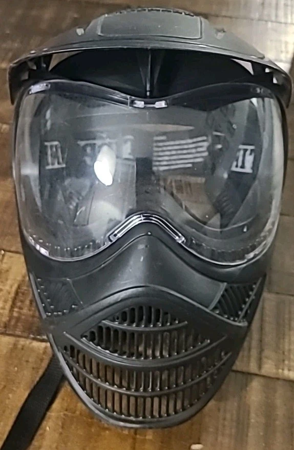 Tippmann 彩弹全脸面罩护目镜黑色遮阳板可调节 — 第 1/4 张图片