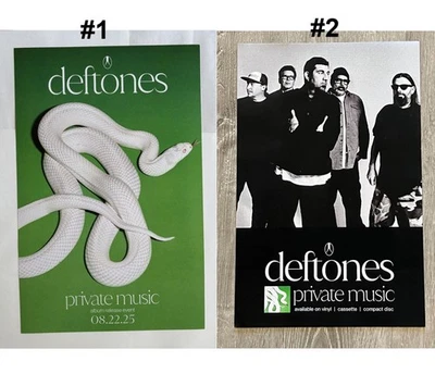 New DEFTONES Private Music 2025 Limed Edition reprint Poster