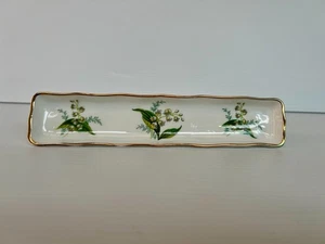 Vintage HAMMERSLEY LILY OF THE VALLEY olive tray fine bone china 1970's ENGLAND - Bild 1 von 7