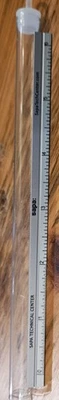 SAPA Architect Triangle Pocket Scale Ruler 6" Silver Drafting Engineering NEW - Image 1 of 3