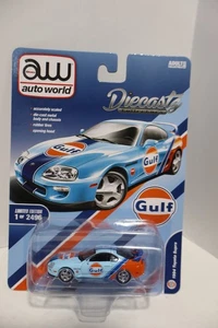AUTO WORLD DIECASTZ GULF 1994 TOYOTA SUPRA LIMITED EDITION NEW - Picture 1 of 3