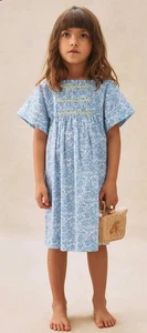 Bonpoint Paysanne smocked dress made with Liberty fabrics Sz 10 NWT. - Picture 1 of 12