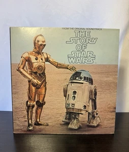 "The Story of Star Wars" 1977 Original Soundtrack Vinyl Record Album W/ Book - Imagen 1 de 7