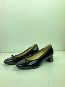 Gabor Black Patent Court Shoe Mid Heel Standard Fit UK 4 - Picture 1 of 12