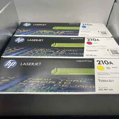 HP 210A Cyan/Magenta/Yellow Standard Yield Toner Cartridge, Pack Of 3 - Image 1 of 3