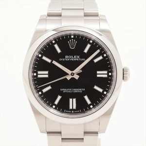Rolex Oyster Perpetual 124300 SS SS AT Black Dial 1 Extra Link - Picture 1 of 9