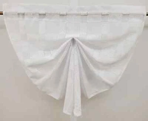 Weißer Spitzenfächer Volant 28Bx21L Vorhang für Fenster - Bild 1 von 4