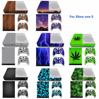 Set Completo -- Xbox One S Slim Console Controller Vinile Adesivo Decalcomania Cover - Immagine 1 di 4