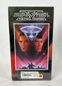 Star Trek V The Final Frontier VHS Tape 1989  Hi Fi Paramount With Watermark New - Imagen 1 de 5