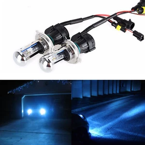 H4 10000K Deep Blue Bi-Xenon HID Bulb 35W Headlight Replace for Toyota Tacoma - Picture 1 of 6