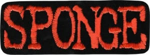Patch - Schwamm orange Logo Alt Grunge Rock Band 90er bestickt Nähen Bügelbild 9412 - Bild 1 von 1
