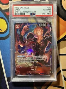 Psa10 Sanji - Inglese ONE PIECE Card Game - OP01-013 - Foto 1 di 3