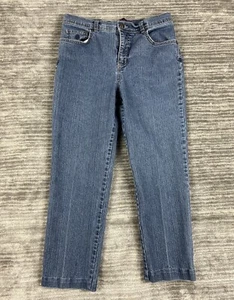 Gloria Vanderbilt Jeans Womens 8 Short Blue Denim Straight Medium Wash Stretch - Picture 1 of 13