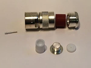 C TYPE PLUG 50 OHM MALE COAXIAL RF CONNECTOR TRANSRADIO GREENPAR blb71 - Picture 1 of 1