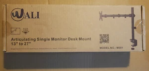 Wali Single Monitor Desk Mount M001 - Black - NEW - FAST SHIPPING - Picture 1 of 2