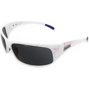 Nuevas gafas de sol Bolle - retroceso 12439 - blanco mate/azul TNS (67 mm) - Imagen 1 de 5