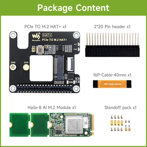 Hailo-8 M.2 AI Accelerator Module Based On 26TOPS Hailo-8 AI Processor For Pi 5 - Picture 1 of 16