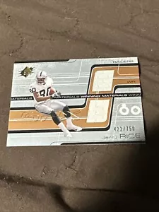 TOPPA MAGLIA JERRY RICE 2001 SPX MATERIALI VINCENTI COLORE TOPPA / RELIQUIA 750 - Foto 1 di 5
