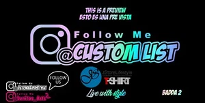 2 Pcs Custom Social Media Vinyl Car Decal - Custom List - Picture 1 of 38