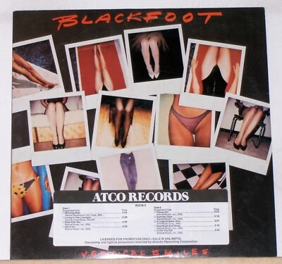 Blackfoot - Vertical Smiles - 1984 Promo LP Record - Near Mint Vinyl - Image 1 of 2