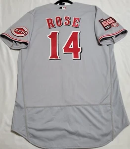 AUTÉNTICA CAMISETA NIKE 44 GRANDE PETE ROSE CINCINNATI REDS ON FIELD - Imagen 1 de 7