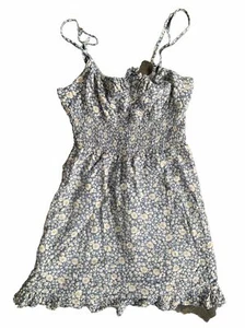 Dress Forum Los Angeles Mint Green Floral Spaghetti Strap Dress Size Medium - Picture 1 of 8