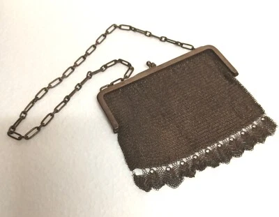 BORSETTA ANTICO argento 800 VITTORIO MUGGIA Milano 233gr OTTIMA!! da teatro - Immagine 1 di 4