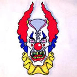 CRAZY CLOWN WALL BANNER WB201 wild tapestries carnival CLOWNS flag circus items - Picture 1 of 1
