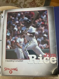 Jim Rice Spaulding autographed baseball picture.  MLB HOF. - Picture 1 of 2