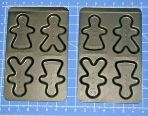 Gingerbread Boy Girl Nestle Toll House Cookie Baking Pans 10" x 7" Lot of 2 - Picture 1 of 5