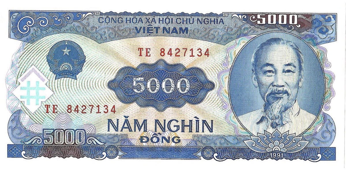 Vietnamese Paper Money 5,000 ₫ Denomination for sale | eBay