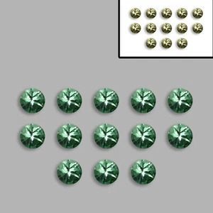 0,53 ct Terra estratta! Lotto alessandrite naturale 1,8 mm rotondo dal Brasile 13 pz - Foto 1 di 8