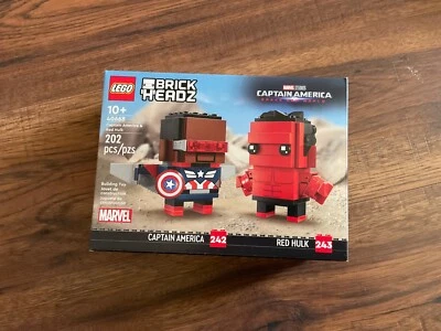 40668 Capitán América y Hulk Rojo LEGO BRICKHEADZ Nuevo Precintado Foto 1 de 3
