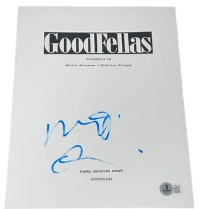 Autógrafo firmado por Robert De Niro Goodfellas guión de película Beckett BAS - Imagen 1 de 2