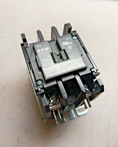 NEW EATON C25DND215 DP CONTACTOR 15 AMP 2 POLE 24 VAC COIL 2 HP - Picture 1 of 5