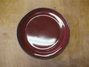 Gibson Elite DARK RED SWIRL LINE Salad Plate 9" 1 ea 5 available - Picture 1 of 6