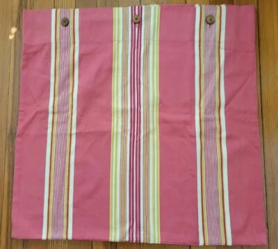 Pottery Barn 农舍风格红色白金条纹欧式枕头套 26 全新 — 第 1/4 张图片