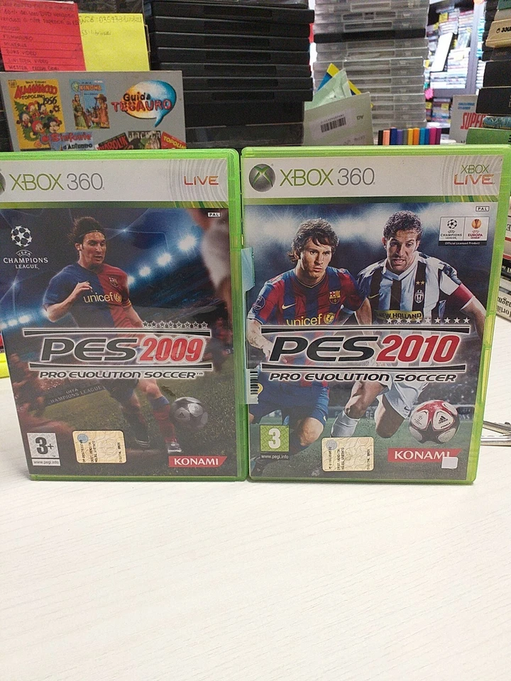 x.box 360 pes 2009-2010 videogiochi usati completi la coppia 10 euro. - Immagine 1 di 1