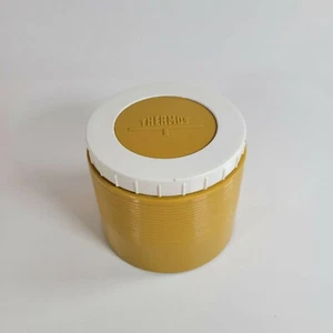 VINTAGE Thermos Insulated Jar Mustard Yellow Model #1155 Capacity 6 oz. - Picture 1 of 10