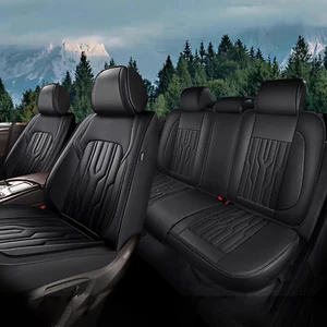 Car 5 Seat Covers Faux Leather Cushion Full Set for Ford Bronco Sport 2021-2024 - Picture 1 of 12