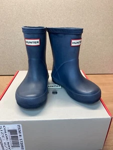 Hunter Kid's First Classic Rain Boot Matte Navy Blue US 6/7 - Picture 1 of 15