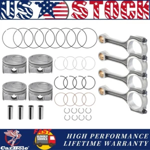 Engine Connecting Rods & Pistons Kit For Santa Fe Sport Kia Sorento Optima 2.4L - Picture 1 of 24