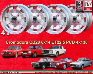 4 Cerchi Cromodora Lancia Fulvia Flavia 6x14 Wheels Felgen Llantas jantes