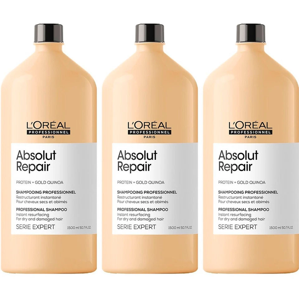 L'ORÉAL PROFESSIONNEL Loreal Serie Expert Absolut Repair Shampoo 3x 1500ml (ohne Pumpe)